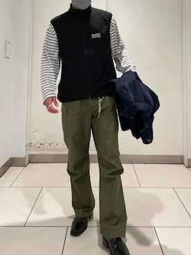 5525golf 中綿ベストを使った人気ファッションコーディネート - WEAR