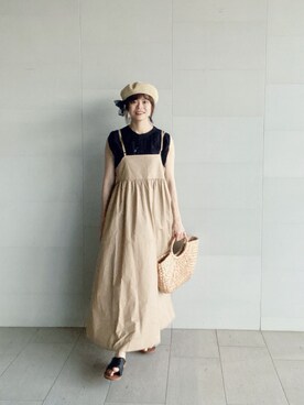 「CHEER（チアー）のアイテム」を使った、Chine Chenさん（レディース・158cm）の夏コーディネート