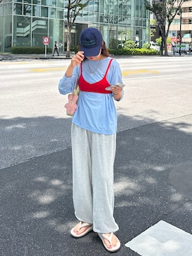 「TAW&TOE（トーアンドトー）のアイテム」を使った、yuri さん（レディース・162cm）の夏コーディネート