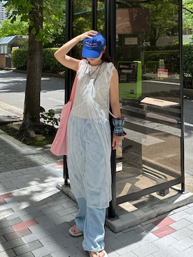 「アイテム（ワンピース/ドレス）」を使った、yuri さん（レディース・162cm）の夏コーディネート