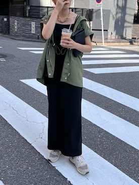 「feepur（フェピュール）のアイテム（マウンテンパーカー）」を使った、yuri さん（レディース・162cm）の夏コーディネート