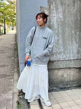 「feepur（フェピュール）のアイテム（スウェット）」を使った、yuri さん（レディース・162cm）の秋コーディネート