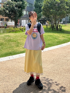 「SALOMON（サロモン）のアイテム」を使った、yuri さん（レディース・162cm）の夏コーディネート