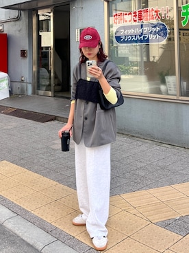「feepur（フェピュール）のアイテム（ジャケット/アウター）」を使った、yuri さん（レディース・162cm）の秋コーディネート