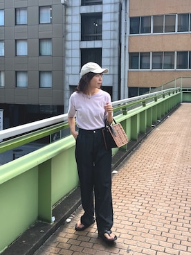 「しまむら（シマムラ）のアイテム」を使った、yuri さん（レディース・162cm）の夏コーディネート