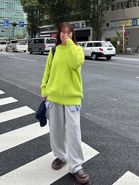 「アイテム（キャップ）」を使った、yuri さん（レディース・162cm）の秋コーディネート