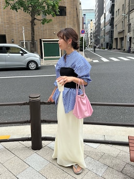 「feepur（フェピュール）のアイテム（その他トップス）」を使った、yuri さん（レディース・162cm）の夏コーディネート