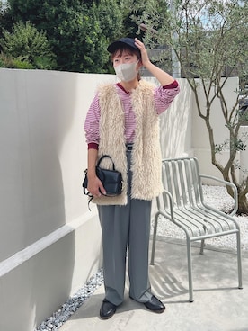 「UNIQLO（ユニクロ）のアイテム（帽子）」を使った、yuri さん（レディース・162cm）の秋コーディネート