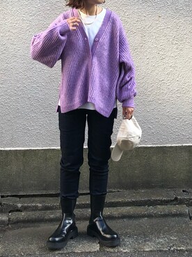 「Doux archives（ドゥアルシーヴ）のアイテム（帽子）」を使った、yuri さん（レディース・162cm）の秋コーディネート