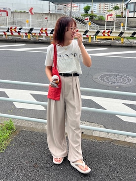 「feepur（フェピュール）のアイテム（その他トップス）」を使った、yuri さん（レディース・162cm）の夏コーディネート