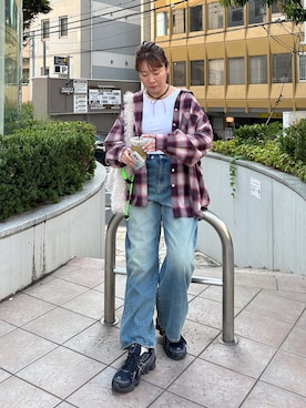 「アイテム（キーホルダー）」を使った、yuri さん（レディース・162cm）の秋コーディネート