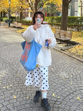 「アイテム（ジャケット/アウター）」を使った、yuri さん（レディース・162cm）の冬コーディネート