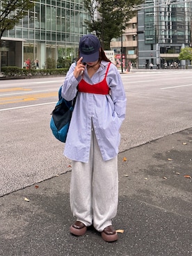 「アイテム（その他トップス）」を使った、yuri さん（レディース・162cm）の秋コーディネート