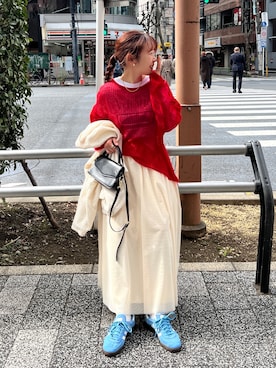 「feepur（フェピュール）のアイテム（ブルゾン）」を使った、yuri さん（レディース・162cm）の春コーディネート