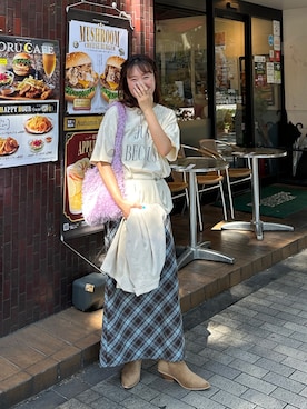 「アイテム（テーラードジャケット）」を使った、yuri さん（レディース・162cm）の秋コーディネート