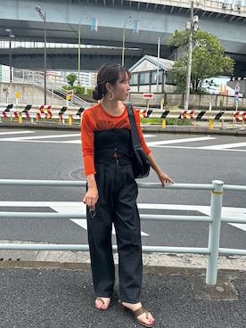 「feepur（フェピュール）のアイテム（その他トップス）」を使った、yuri さん（レディース・162cm）の夏コーディネート