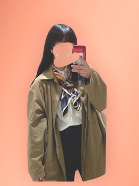 「Yohji Yamamoto（ヨウジヤマモト）のアイテム（ジャケット/アウター）」を使った、tetoさん（レディース・160cm）の秋コーディネート