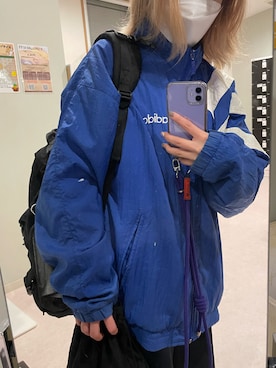 「ジム」｜「アイテム（ジャケット/アウター）」を使った、ayanoさん（レディース・154cm）の冬コーディネート