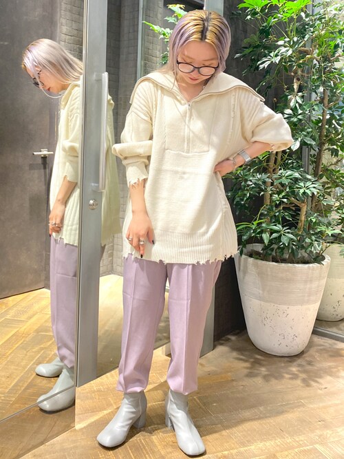 ジーナシス
ボアB-3 JEANASIS（ジーナシス）の「フロントZIPダメージチュニックプル