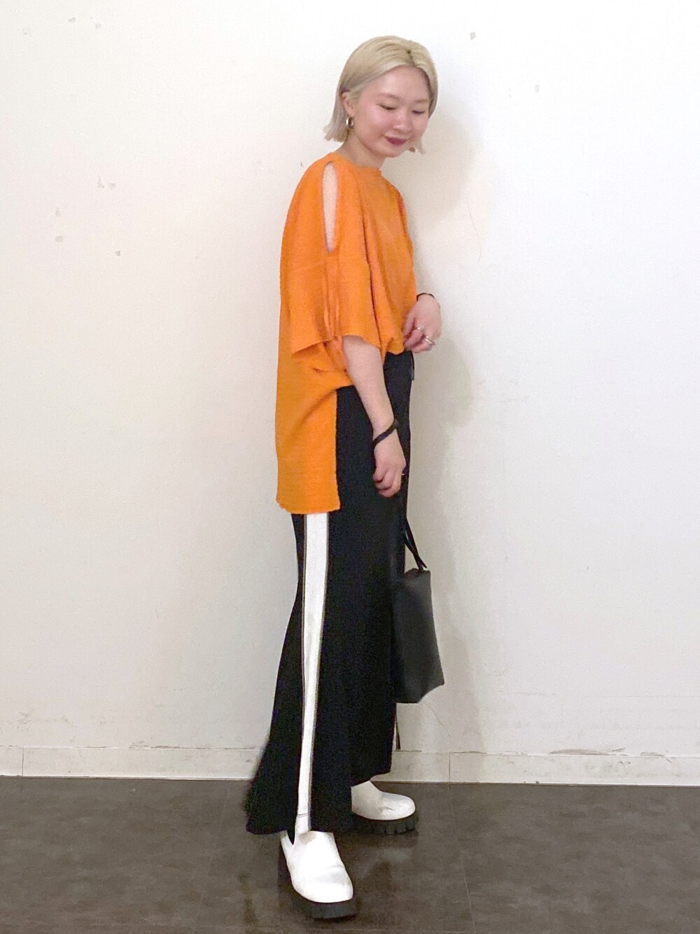 JEANASIS（ジーナシス）の「ラインジャージマキシスカート