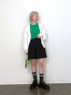 「JEANASIS（ジーナシス）のアイテム（スリッポン）」を使った、ayanoさん（レディース・154cm）の春コーディネート