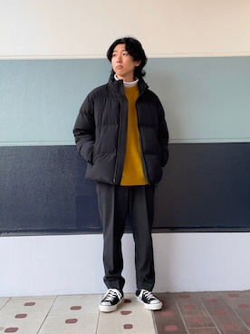 松原和輝さん（メンズ・165cm）の秋コーディネート