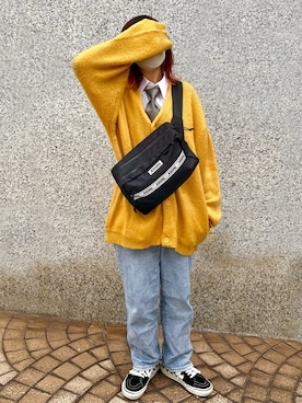 「春服デビュー宣言」｜「アイテム（ネクタイ）」を使った、なpoまるさん（レディース・156cm）の春コーディネート