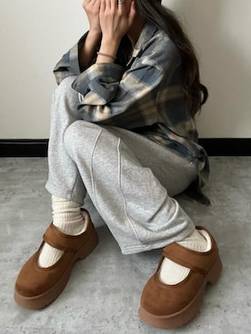 「アイテム（バレエシューズ）」を使った、VIVIAN COLLECTIONさん（レディース・160cm）の秋コーディネート