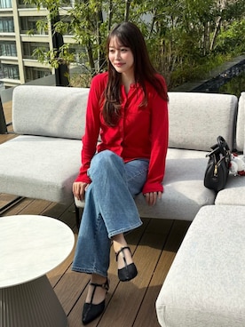 「VIVIAN（ヴィヴィアン）のシアーチュールストラップパンプス（パンプス、ブラック系）」を使った、VIVIAN COLLECTIONさん（レディース・160cm）の春コーディネート