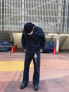 「Levi’s ENGINEERED JEANS（リーバイスエンジニアジーンズ）のアイテム」を使った、トオヤマさん（メンズ・170cm）の秋コーディネート