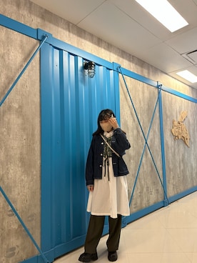「AS KNOW AS PINKY（アズノゥアズピンキー）のアイテム（パンツ）」を使った、zeman さん（レディース・153cm）の春コーディネート