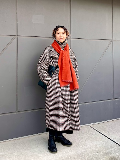 Kastane ウール混ハイネックロングコート Web限定サイズ Kastane 