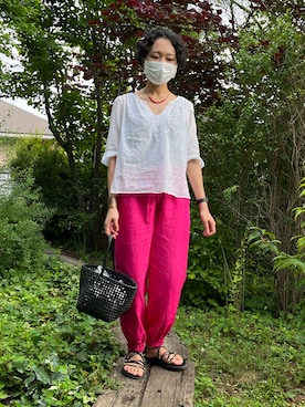 「IROIRO（イロイロ）のアイテム」を使った、aikoさん（レディース・158cm）の夏コーディネート