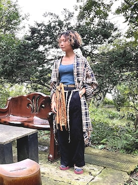 「アイテム（シャツワンピース）」を使った、aikoさん（レディース・158cm）の秋コーディネート