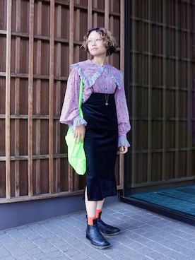 「TODAYFUL（トゥデイフル）のアイテム（ワンピース）」を使った、aikoさん（レディース・158cm）の秋コーディネート