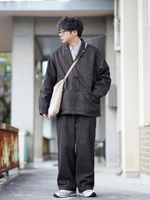 DAIWAPIER39 21AW TECH TWEED EASY TROUSERS