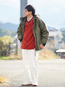 「URBAN RESEARCH Sonny Label（アーバンリサーチサニーレーベル）のアイテム（マウンテンパーカー）」を使った、ヒデさん（メンズ・165cm）の冬コーディネート