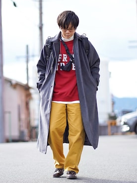「nowm（ノウム）のアイテム（ジャケット/アウター）」を使った、ヒデさん（メンズ・165cm）の冬コーディネート