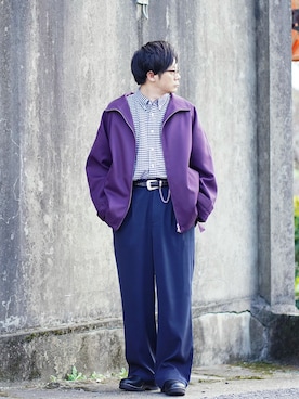 「ITEMS URBANRESEARCH（アイテムズ アーバンリサーチ）のアイテム（セットアップ）」を使った、ヒデさん（メンズ・165cm）の秋コーディネート