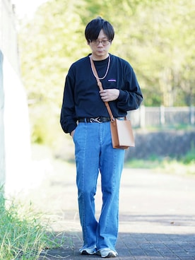 「MONKEY TIME（モンキータイム）のアイテム（アクセサリー）」を使った、ヒデさん（メンズ・165cm）の夏コーディネート