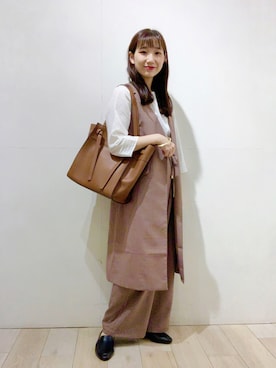 「レプシィム(LEPSIM)」｜「アイテム（その他アウター）」を使った、yoshikaさん（レディース・156cm）の秋コーディネート