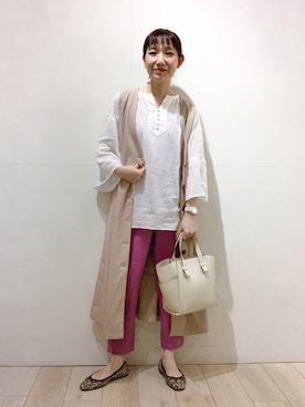 「レプシィム(LEPSIM)」｜「アイテム（その他アウター）」を使った、yoshikaさん（レディース・156cm）の秋コーディネート