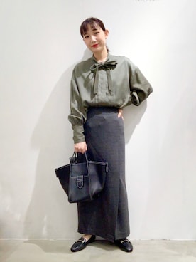 「レプシィム(LEPSIM)」｜「アイテム（ローファー）」を使った、yoshikaさん（レディース・156cm）の秋コーディネート