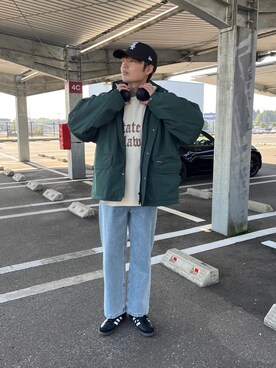 「アイテム（ブルゾン）」を使った、かずきさん（メンズ・175cm・20代）の冬コーディネート