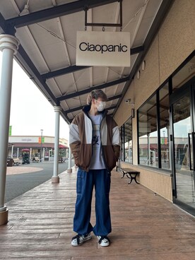 「アイテム（ブルゾン）」を使った、かずきさん（メンズ・175cm・20代）の冬コーディネート
