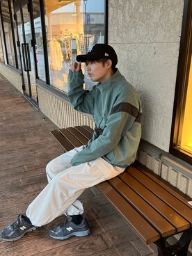 「アイテム（ブルゾン）」を使った、かずきさん（メンズ・175cm・20代）の秋コーディネート