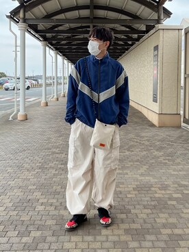 「アイテム（ブルゾン）」を使った、かずきさん（メンズ・175cm・20代）の春コーディネート