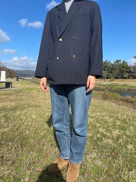 「GYMPHLEX（ジムフレックス）のアイテム（ジャケット/アウター）」を使った、sakiさん（レディース・173cm）の秋コーディネート
