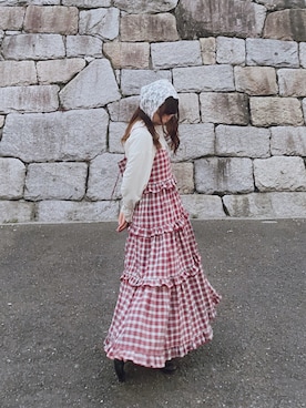「春カラー」｜「アイテム（ワンピース/ドレス）」を使った、Ruuさん（レディース・162cm）の春コーディネート