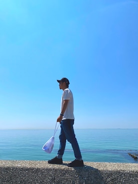 「VANS（バンズ）のアイテム（キャップ）」を使った、U-ponさん（メンズ・174cm）の春コーディネート
